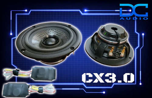 DC Audio DC-3.0CX 3" Coaxial Speakers — 30W RMS (Pair)