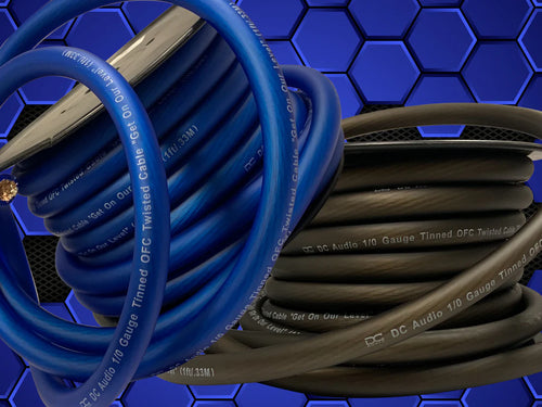 DC Audio Tinned OFC Power & Ground Cable — 1/0, 4 & 8 AWG