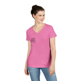 Blazin’ Biddles Off-Road LOGO Ladies V-Neck T-Shirt 14