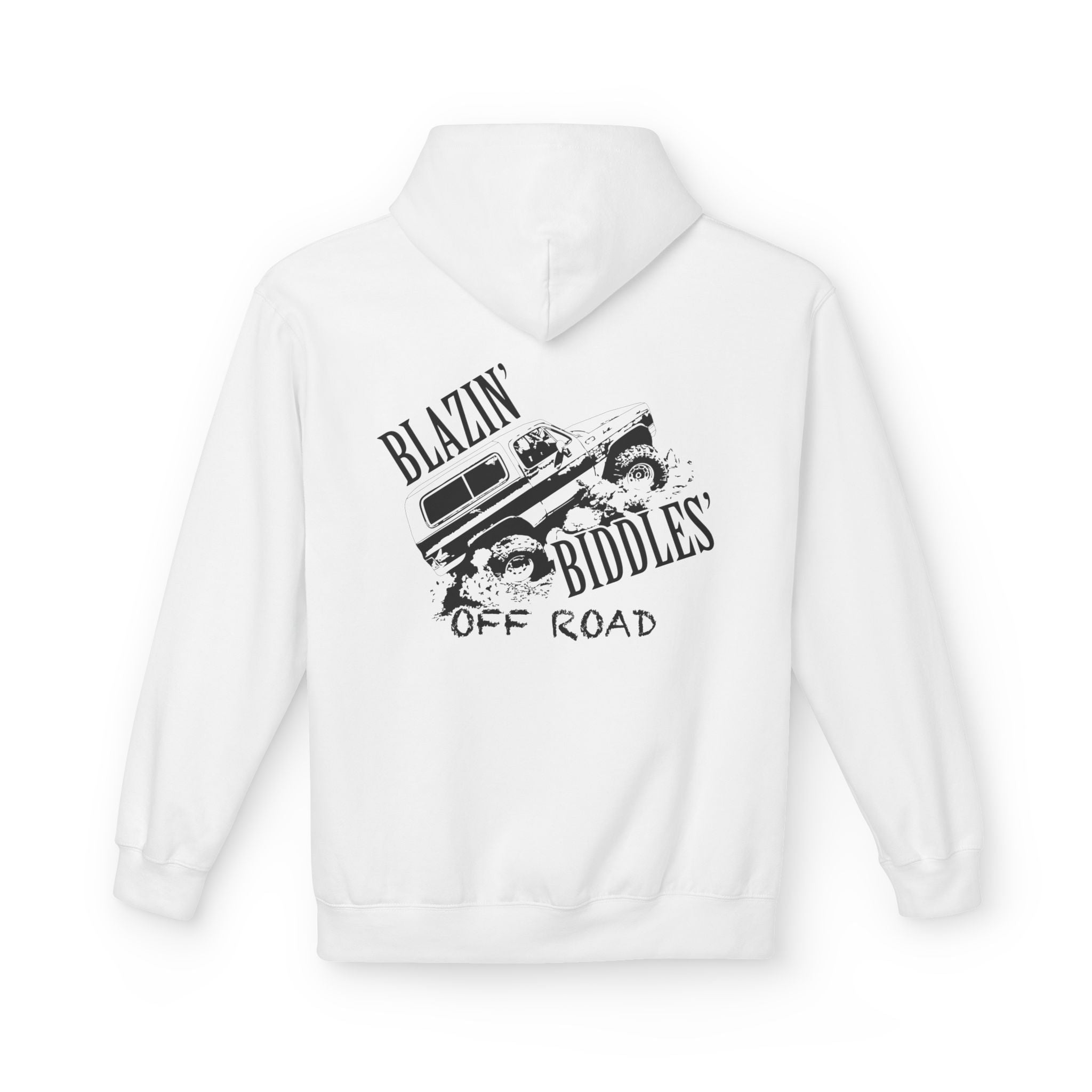 Blazin’ Biddles Off-Road Adventure Fleece Hoodie – Unisex Trail-Ready Warmth