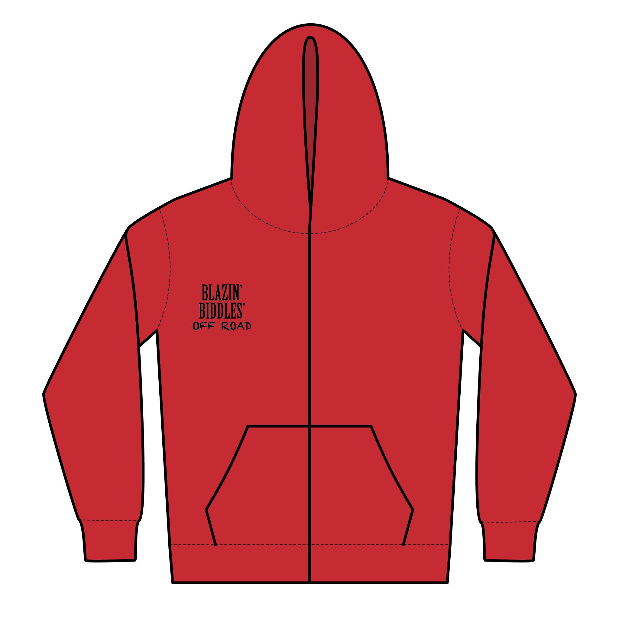 Blazin’ Biddles Off-Road Youth Adventure Zip Hoodie – Squarebody Kids Apparel