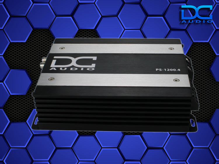 DC Audio PS-1200x4 Mini Full Range 4 Channel Class D Amplifier – 1,200W RMS