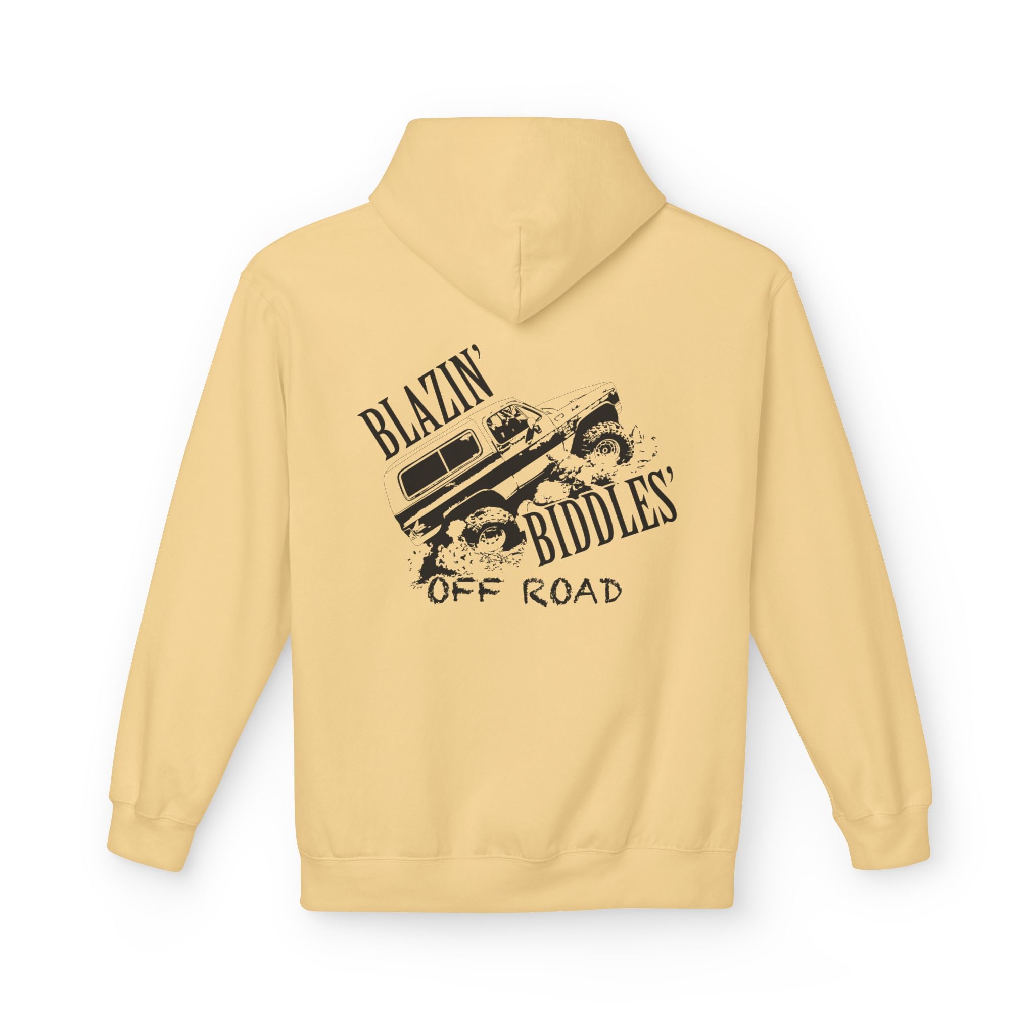 Blazin’ Biddles Off-Road Adventure Fleece Hoodie – Unisex Trail-Ready Warmth