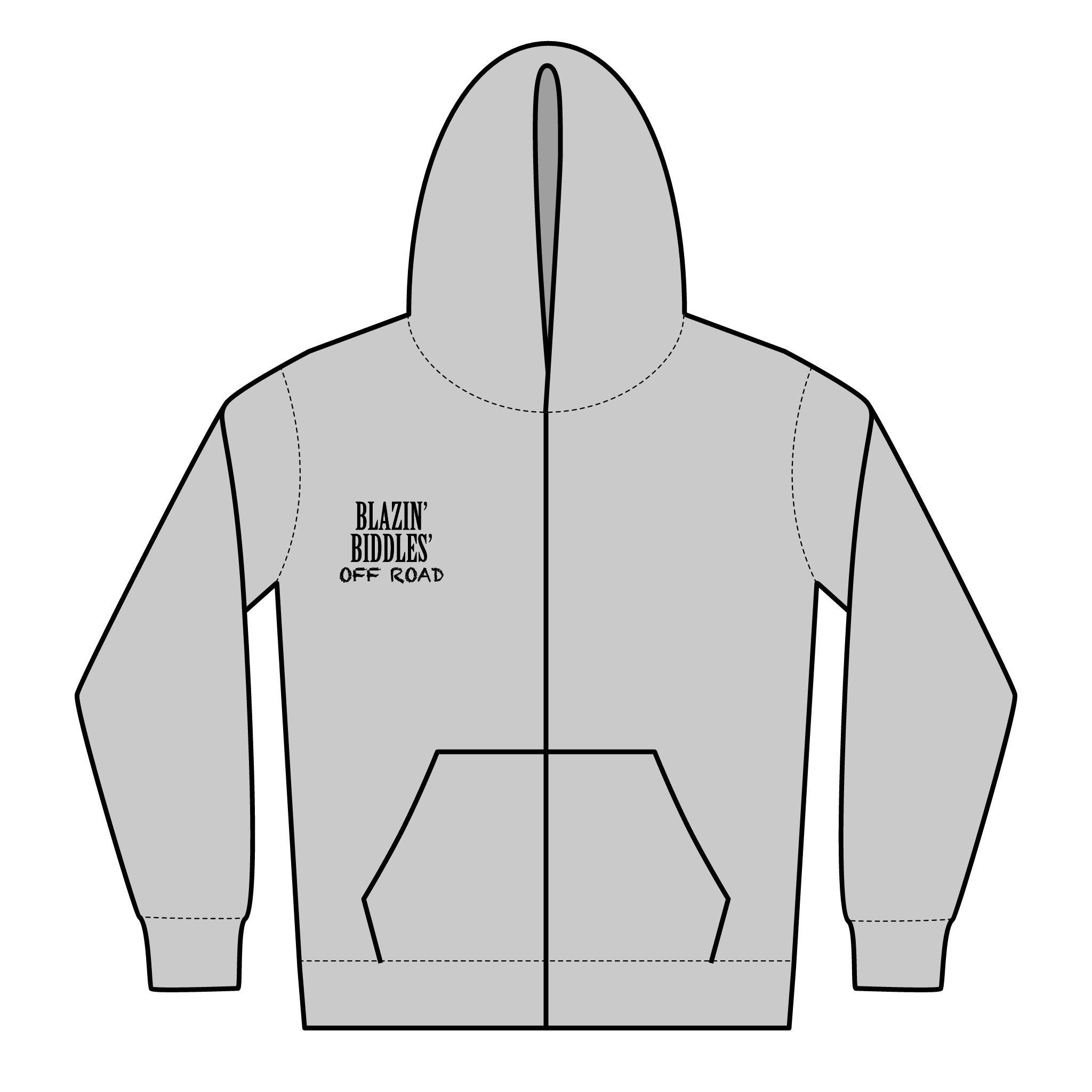 Blazin’ Biddles Off-Road Youth Adventure Zip Hoodie – Squarebody Kids Apparel