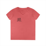 Blazin’ Biddles Off-Road LOGO Ladies V-Neck T-Shirt 4