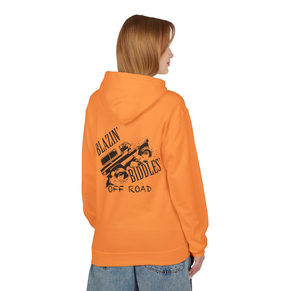 Blazin’ Biddles Off-Road Adventure Fleece Hoodie – Unisex Trail-Ready Warmth