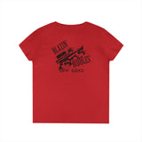 Blazin’ Biddles Off-Road LOGO Ladies V-Neck T-Shirt 35
