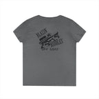 Blazin’ Biddles Off-Road LOGO Ladies V-Neck T-Shirt