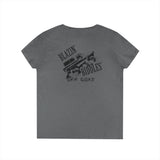 Blazin’ Biddles Off-Road LOGO Ladies V-Neck T-Shirt 23