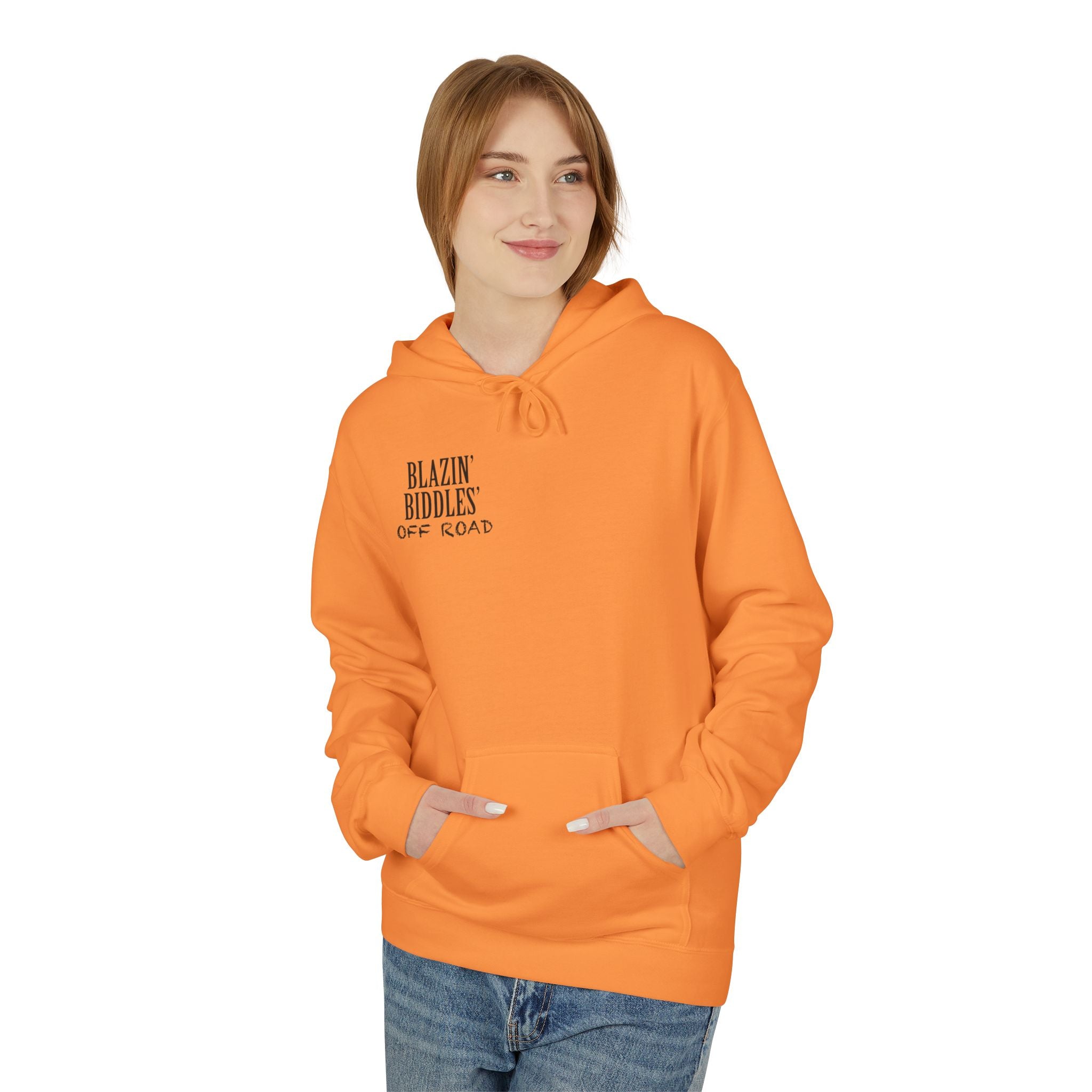 Blazin’ Biddles Off-Road Adventure Fleece Hoodie – Unisex Trail-Ready Warmth