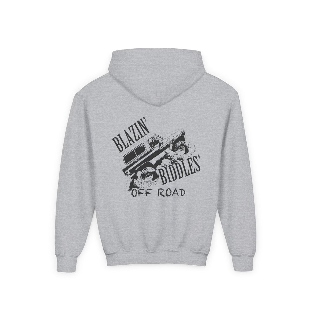 Blazin’ Biddles Off-Road Youth Hoodie – Adventure Ready Squarebody Apparel