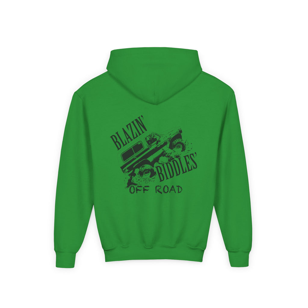 Blazin’ Biddles Off-Road Youth Hoodie – Adventure Ready Squarebody Apparel