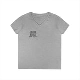 Blazin’ Biddles Off-Road LOGO Ladies V-Neck T-Shirt 5