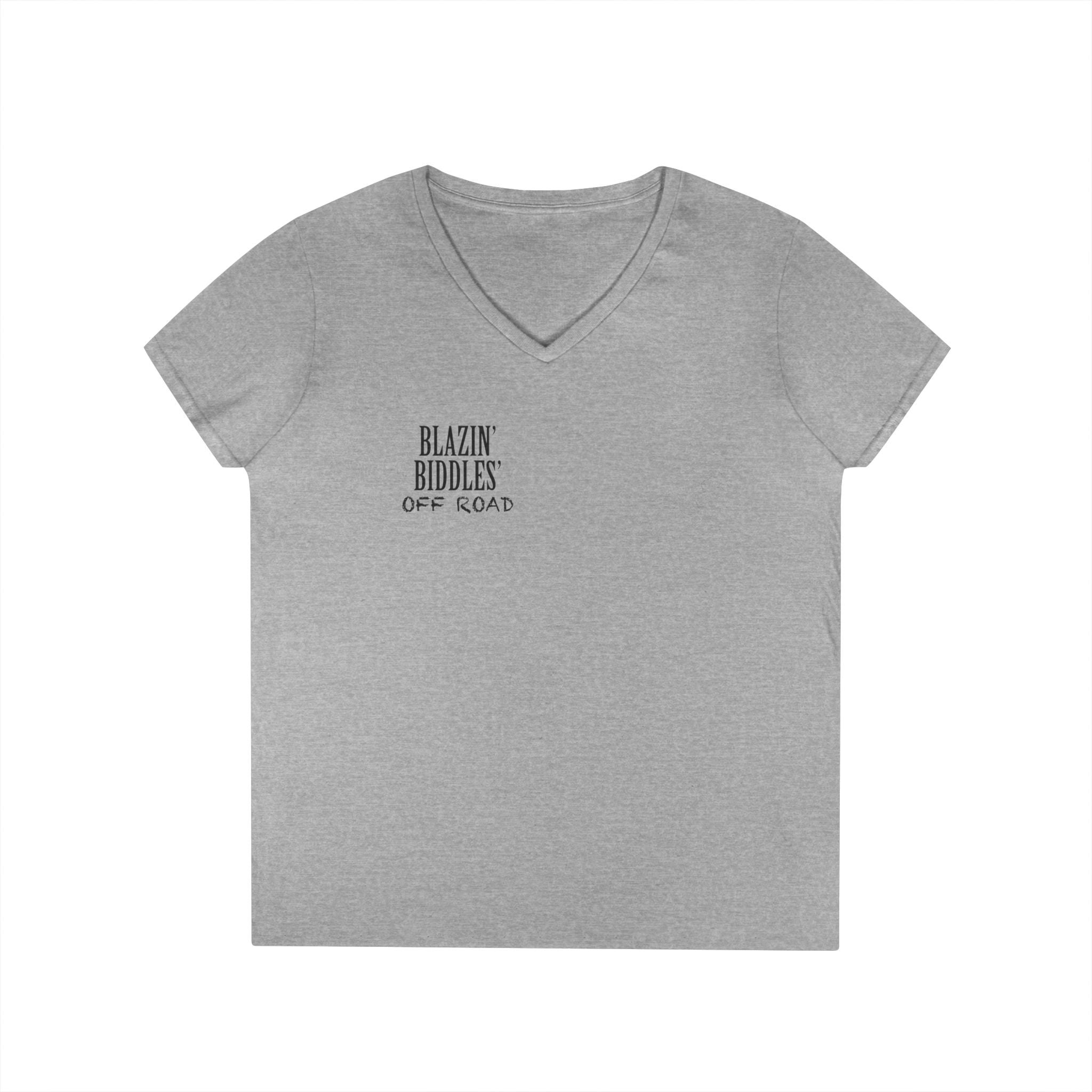 Blazin’ Biddles Off-Road LOGO Ladies V-Neck T-Shirt