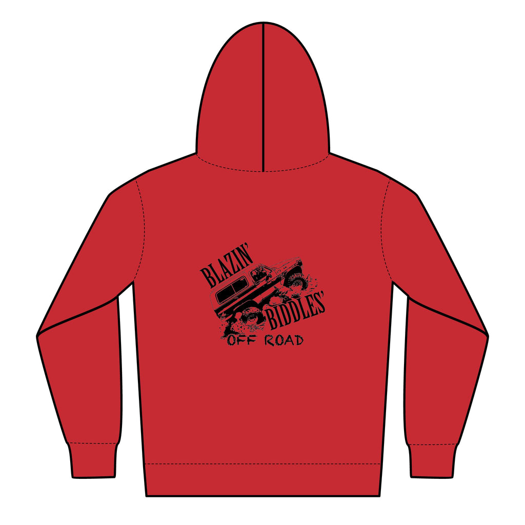 Blazin’ Biddles Off-Road Youth Adventure Zip Hoodie – Squarebody Kids Apparel