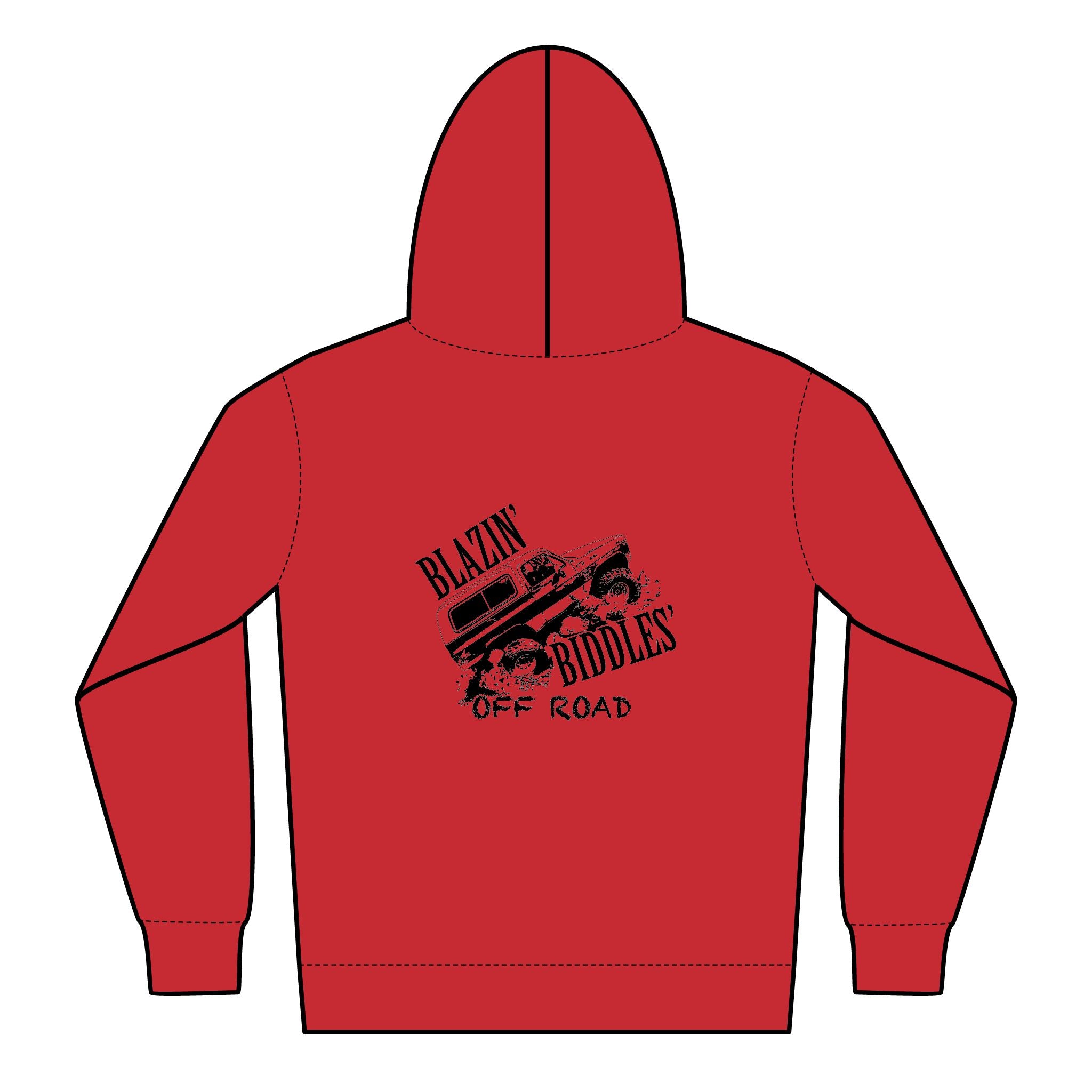 Blazin’ Biddles Off-Road Youth Adventure Zip Hoodie – Squarebody Kids Apparel