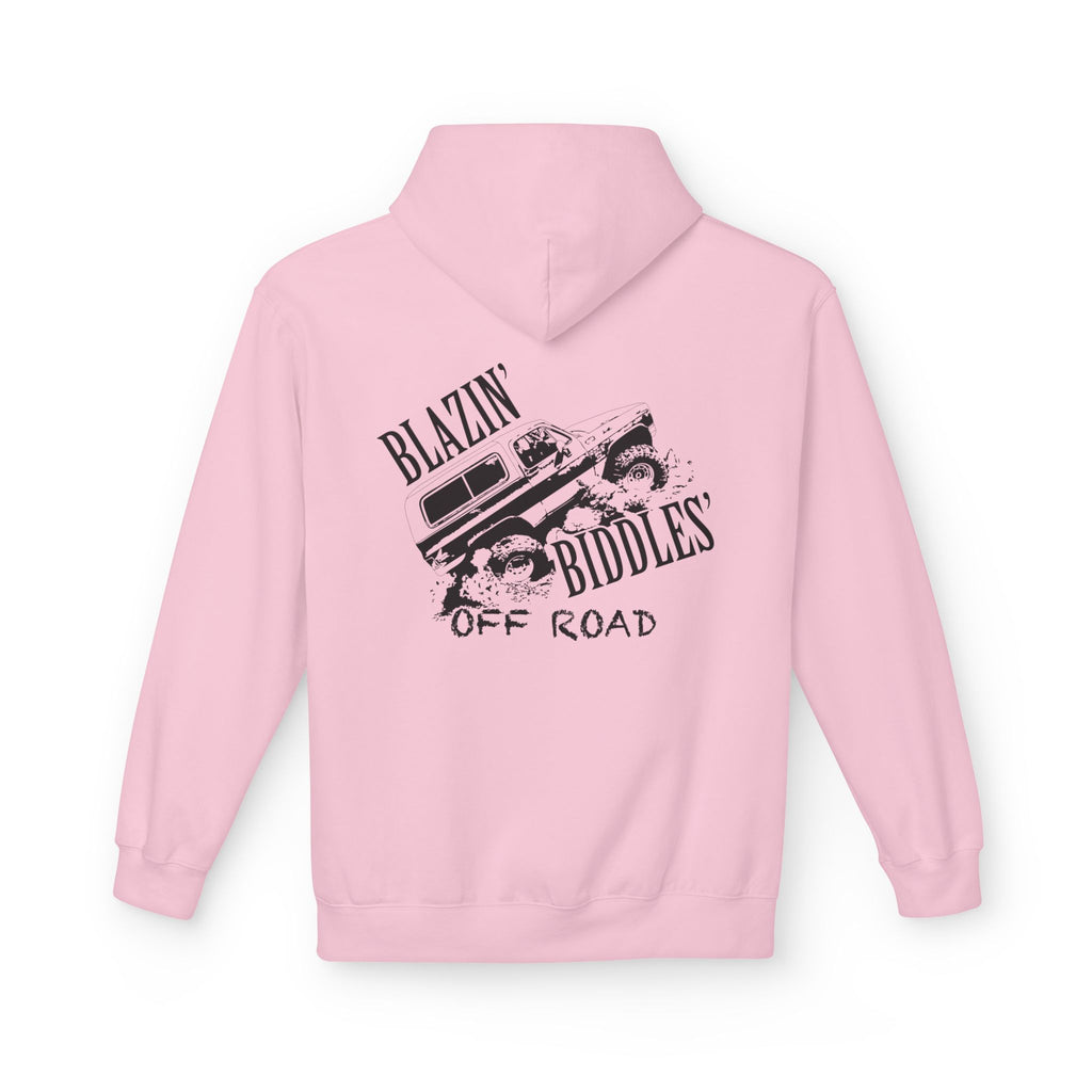Blazin’ Biddles Off-Road Adventure Fleece Hoodie – Unisex Trail-Ready Warmth