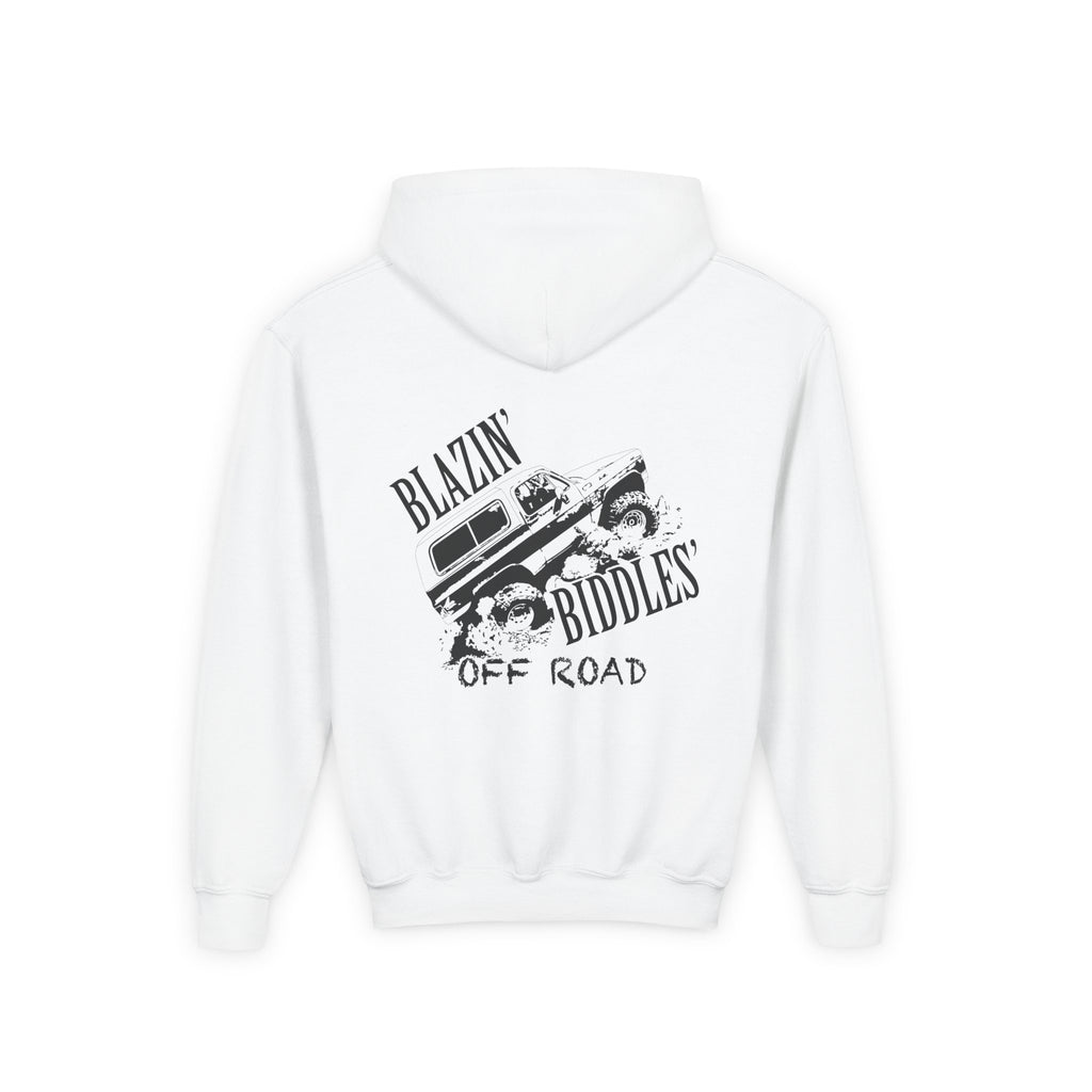 Blazin’ Biddles Off-Road Youth Hoodie – Adventure Ready Squarebody Apparel