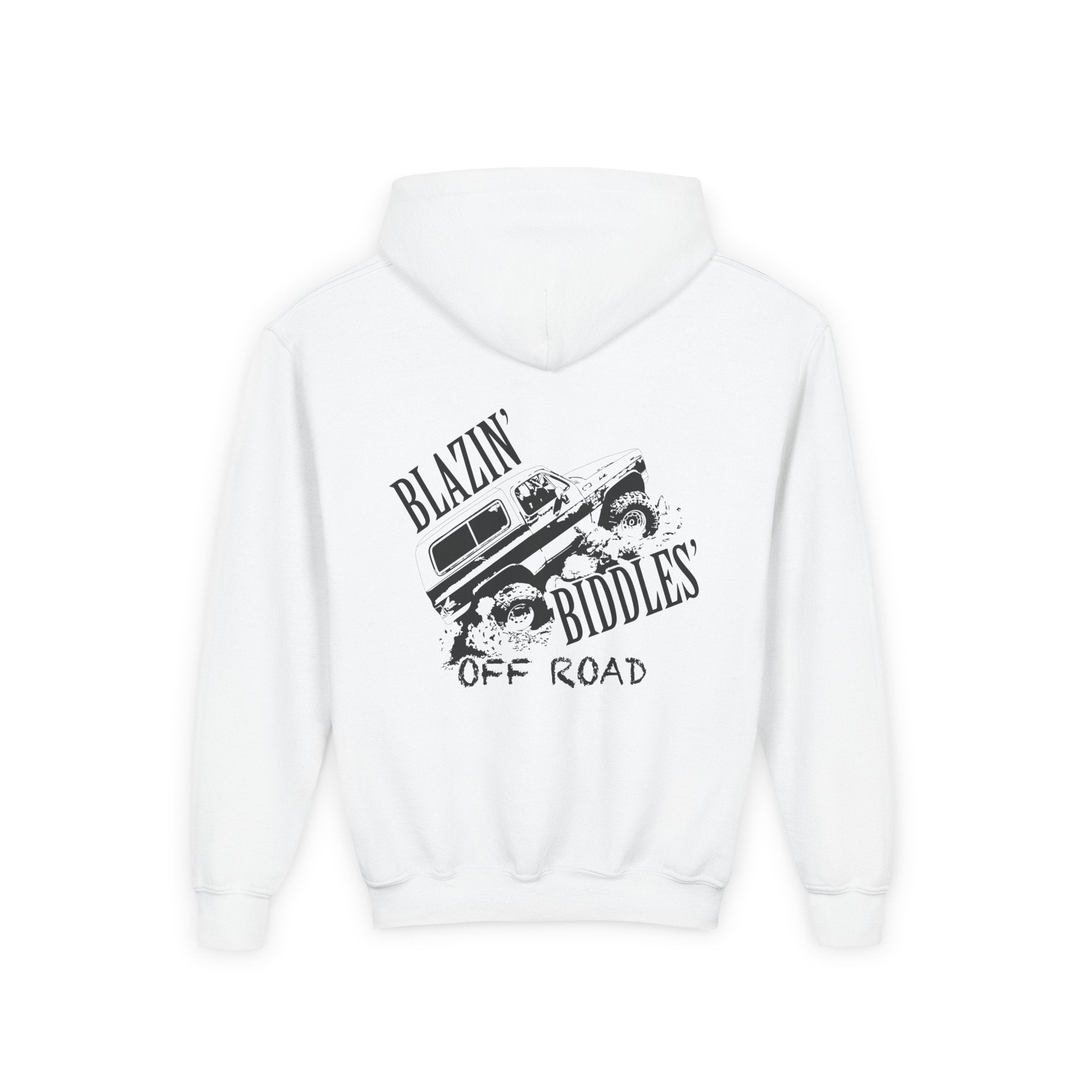 Blazin’ Biddles Off-Road Youth Hoodie – Adventure Ready Squarebody Apparel