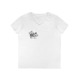 Blazin’ Biddles Off-Road “Build, Beat, Break, Repeat” Ladies V-Neck T-Shirt 2