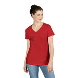 Blazin’ Biddles Off-Road LOGO Ladies V-Neck T-Shirt 36