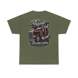 Trucker Graphic Tee - DC's Polishing Semi Truck Design with Phone Number 23