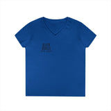 Blazin’ Biddles Off-Road LOGO Ladies V-Neck T-Shirt 9
