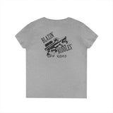 Blazin’ Biddles Off-Road LOGO Ladies V-Neck T-Shirt 21