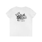 Blazin’ Biddles Off-Road LOGO Ladies V-Neck T-Shirt 17