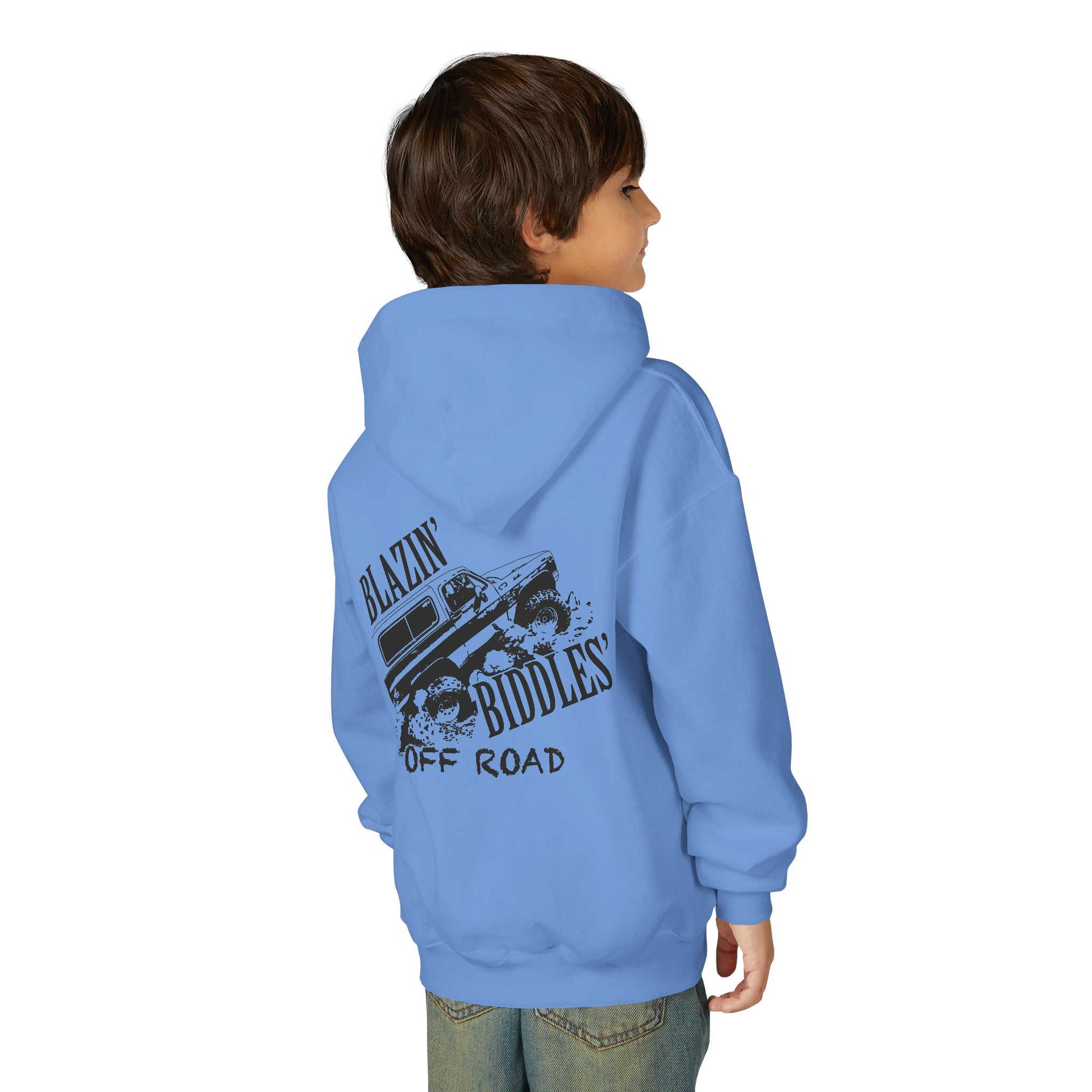 Blazin’ Biddles Off-Road Youth Hoodie – Adventure Ready Squarebody Apparel