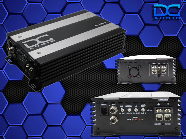 DC Audio PS-3000x1 Mini Full Range Monoblock Amplifier – 3,000W RMS