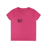 Blazin’ Biddles Off-Road “Build, Beat, Break, Repeat” Ladies V-Neck T-Shirt 1