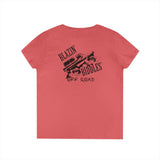 Blazin’ Biddles Off-Road LOGO Ladies V-Neck T-Shirt 19