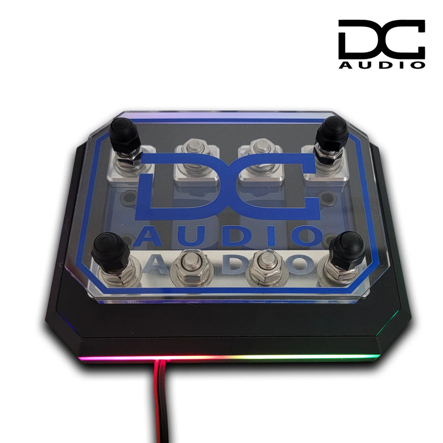 DC Audio Fused ANL Distribution Block with LED Base