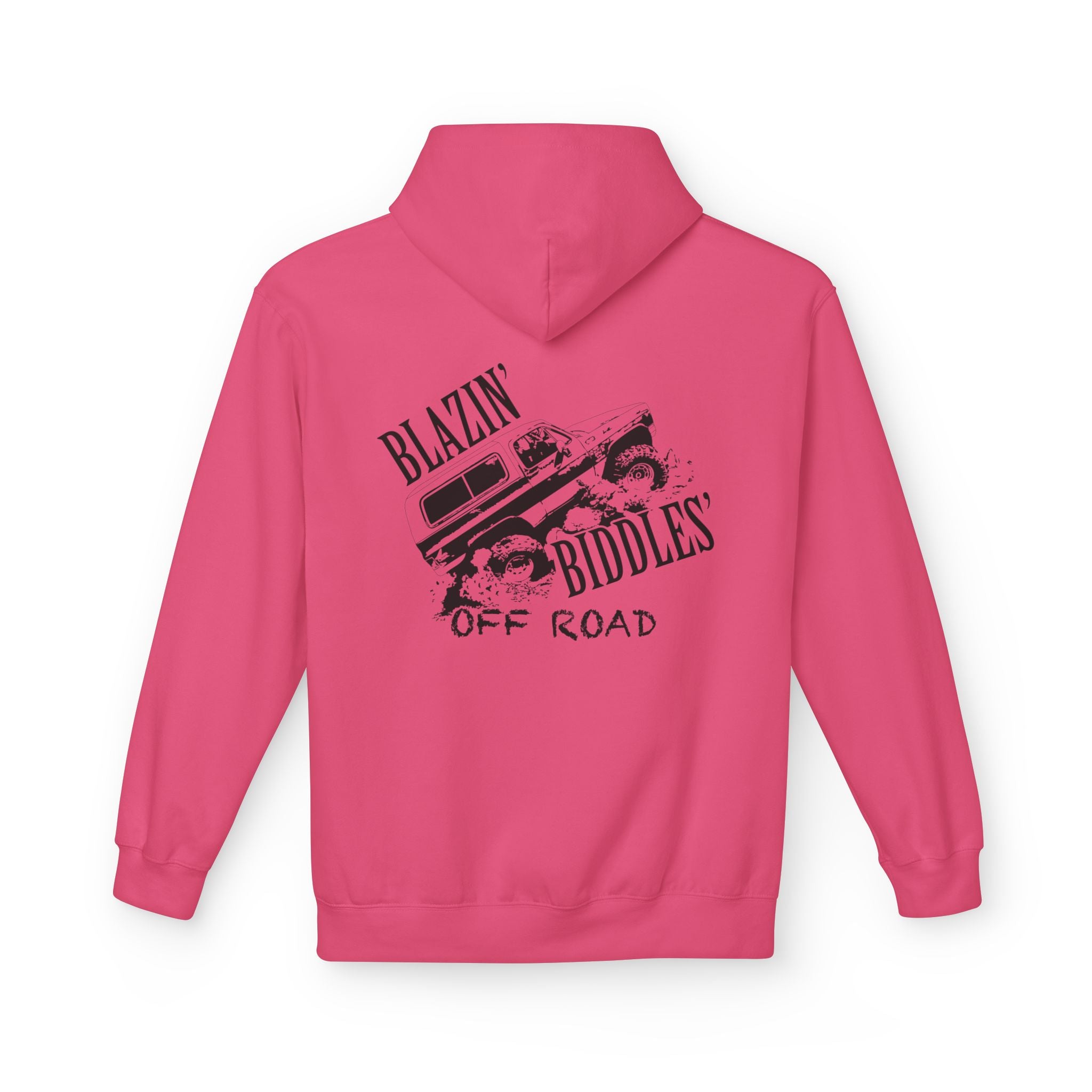 Blazin’ Biddles Off-Road Adventure Fleece Hoodie – Unisex Trail-Ready Warmth