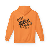 Blazin’ Biddles Off-Road Adventure Fleece Hoodie – Unisex Trail-Ready Warmth 1