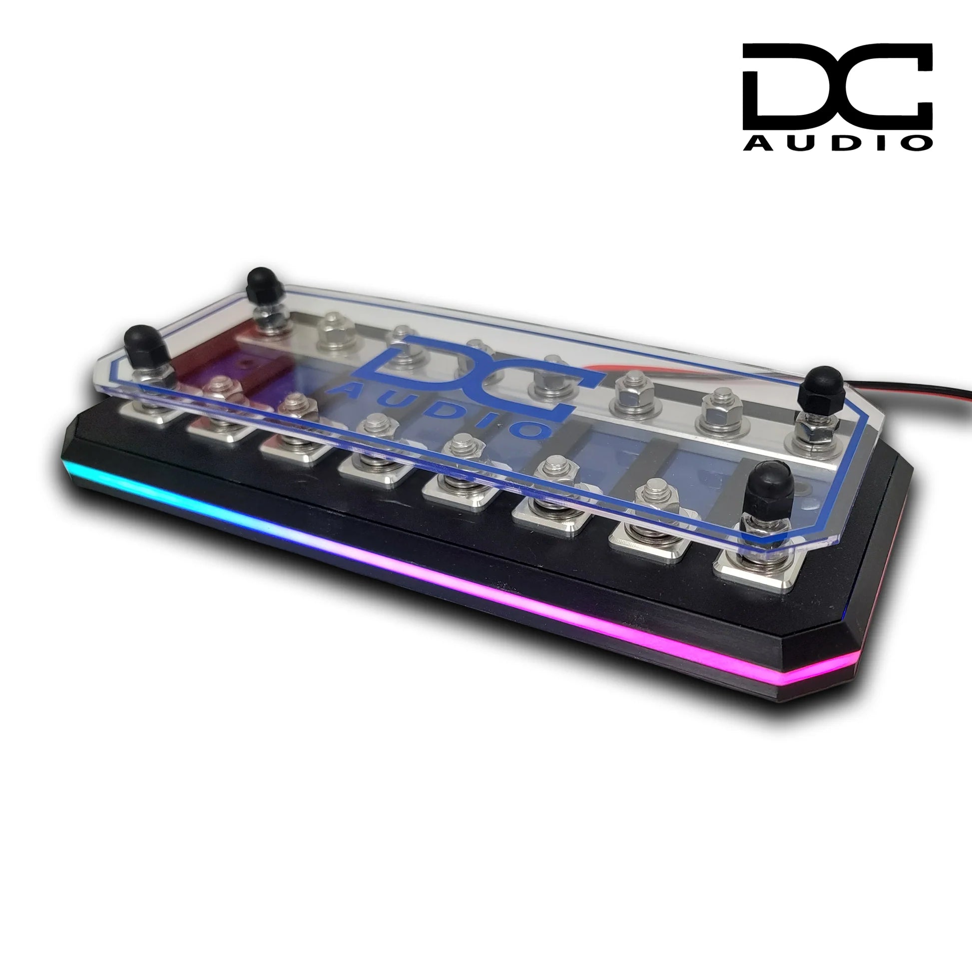 DC Audio Fused Distribution Block with LED Base – ANL Power Distribution Block for High Performance Electrical Systems