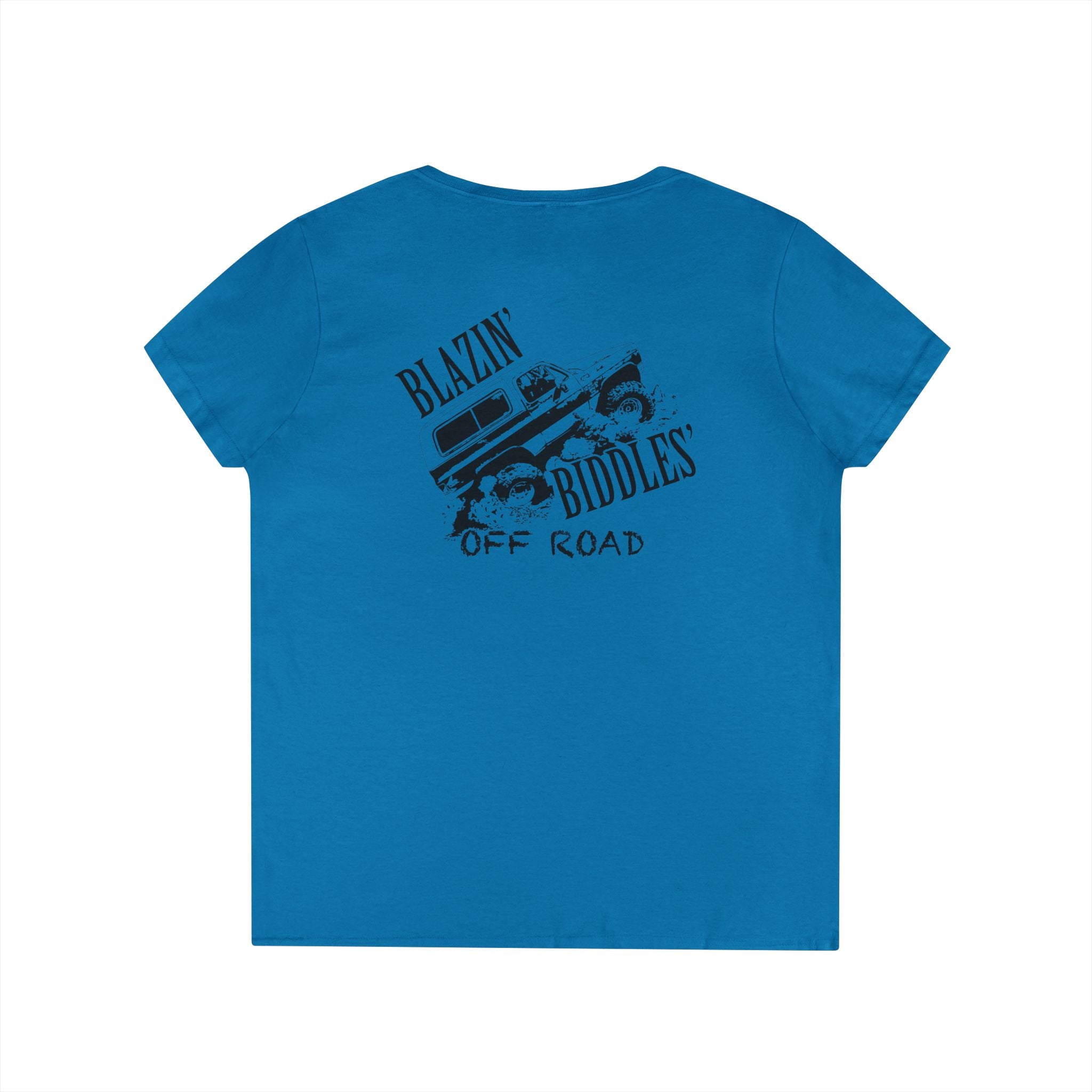 Blazin’ Biddles Off-Road LOGO Ladies V-Neck T-Shirt