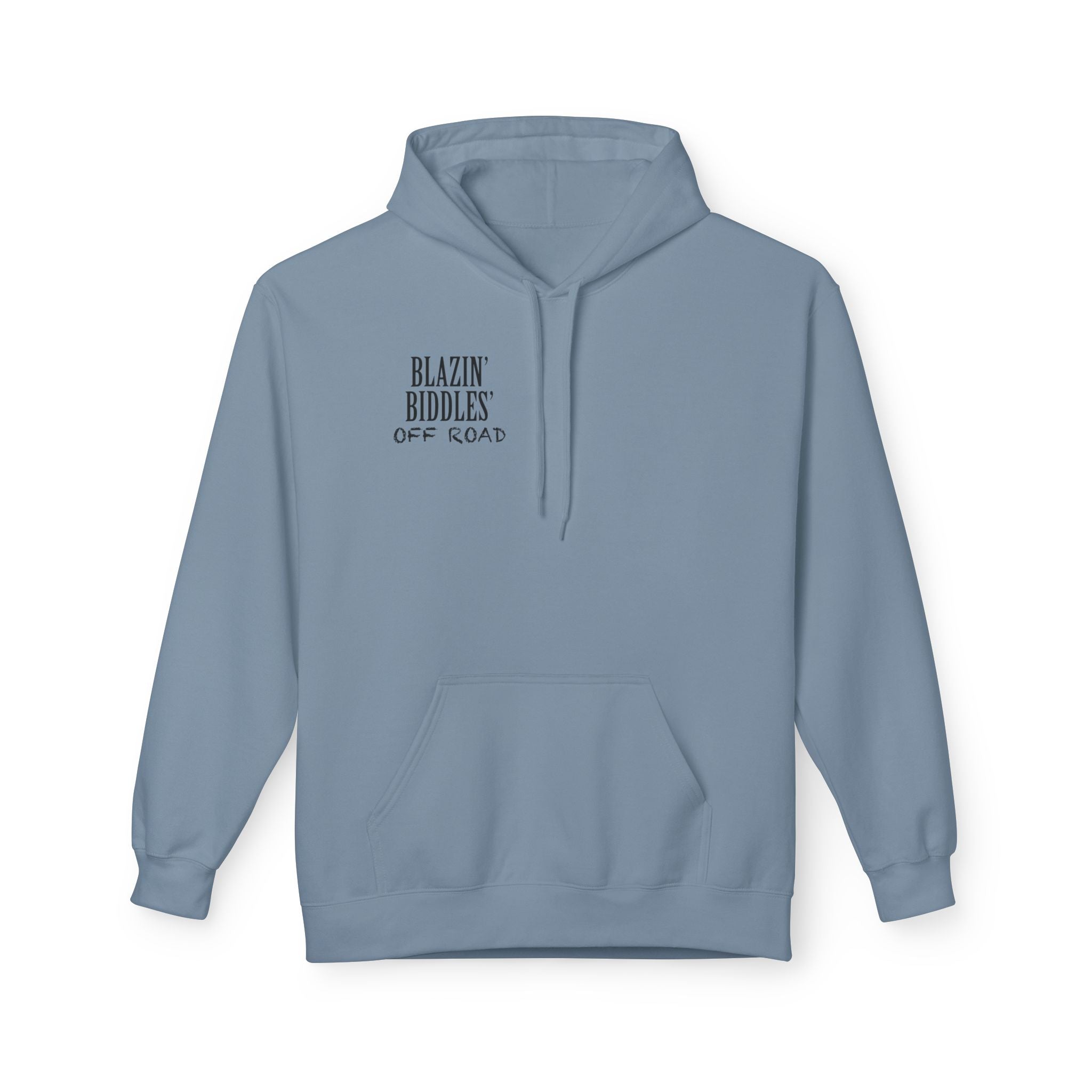 Blazin’ Biddles Off-Road Adventure Fleece Hoodie – Unisex Trail-Ready Warmth