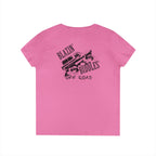 Blazin’ Biddles Off-Road LOGO Ladies V-Neck T-Shirt