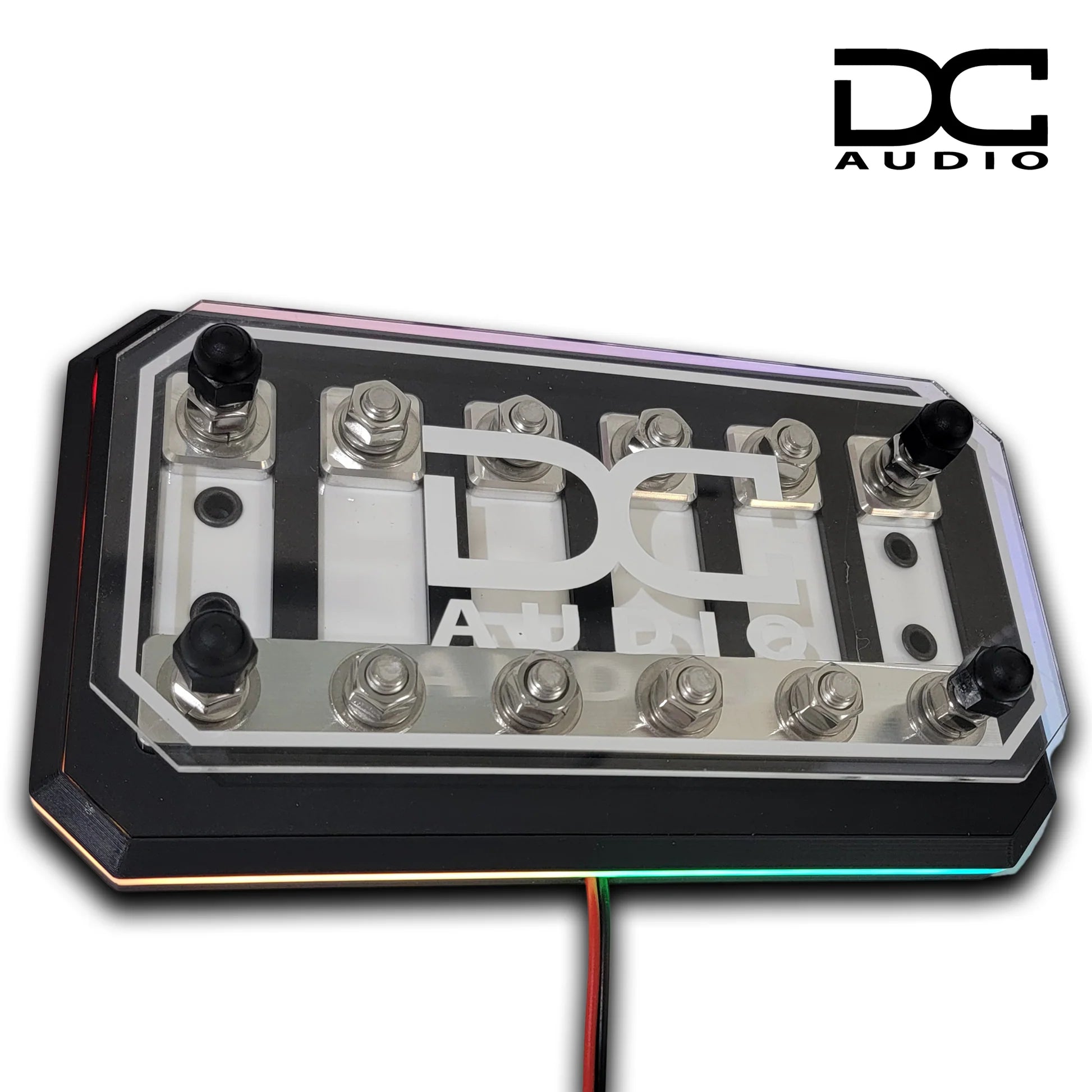 DC Audio Fused Distribution Block with LED Base – ANL Power Distribution Block for High Performance Electrical Systems