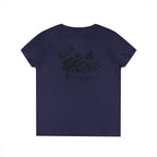 Blazin’ Biddles Off-Road LOGO Ladies V-Neck T-Shirt