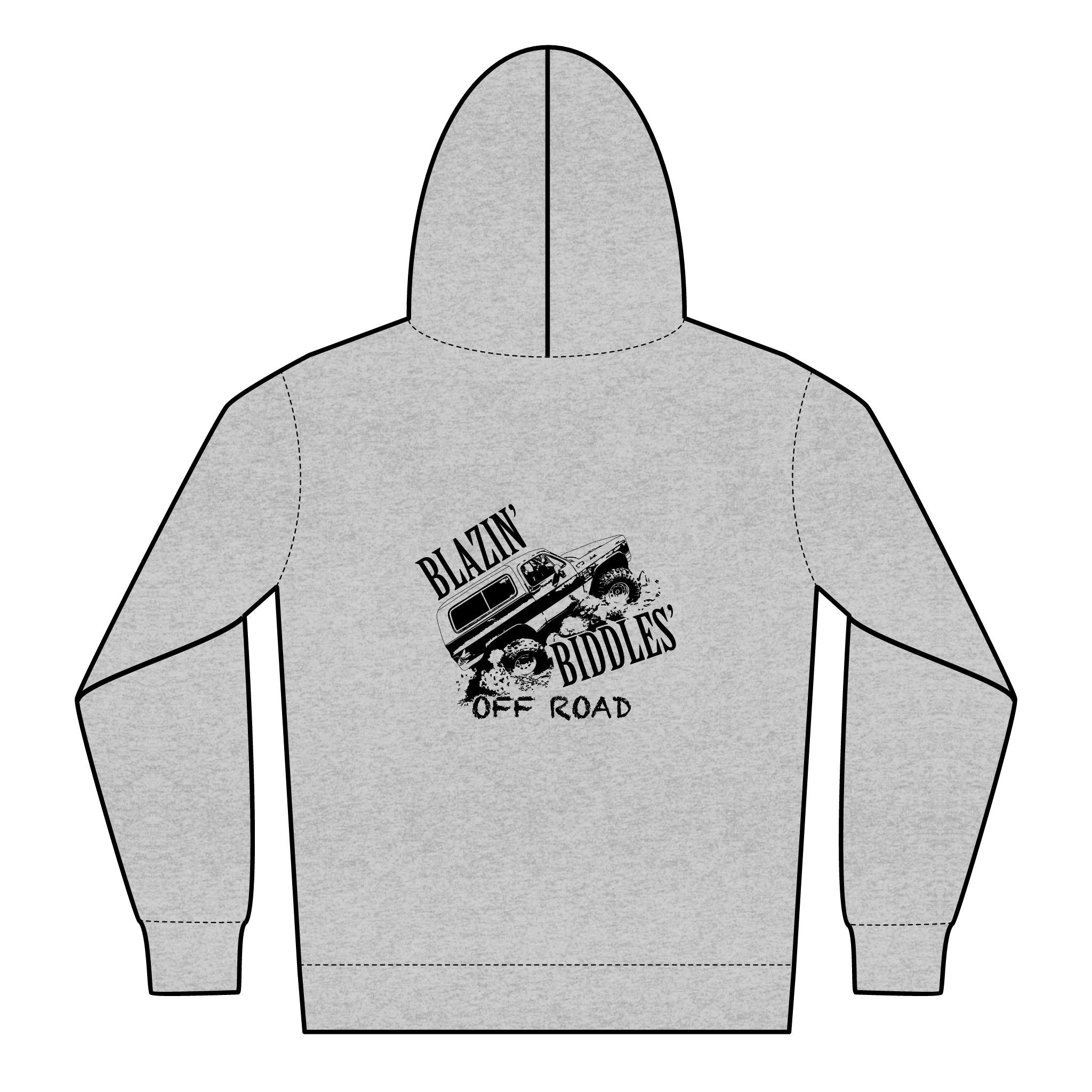 Blazin’ Biddles Off-Road Youth Adventure Zip Hoodie – Squarebody Kids Apparel