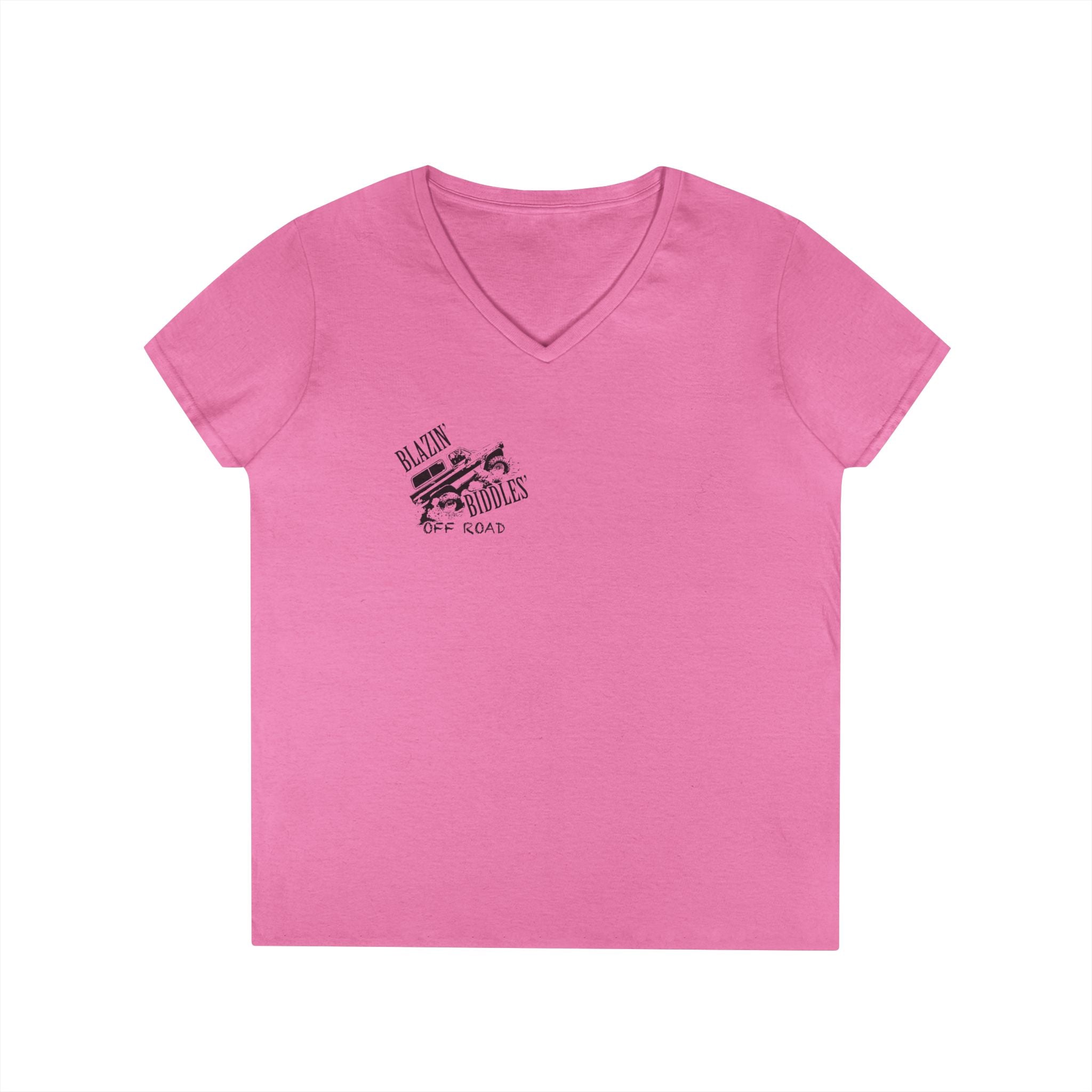 Blazin’ Biddles Off-Road “Build, Beat, Break, Repeat” Ladies V-Neck T-Shirt