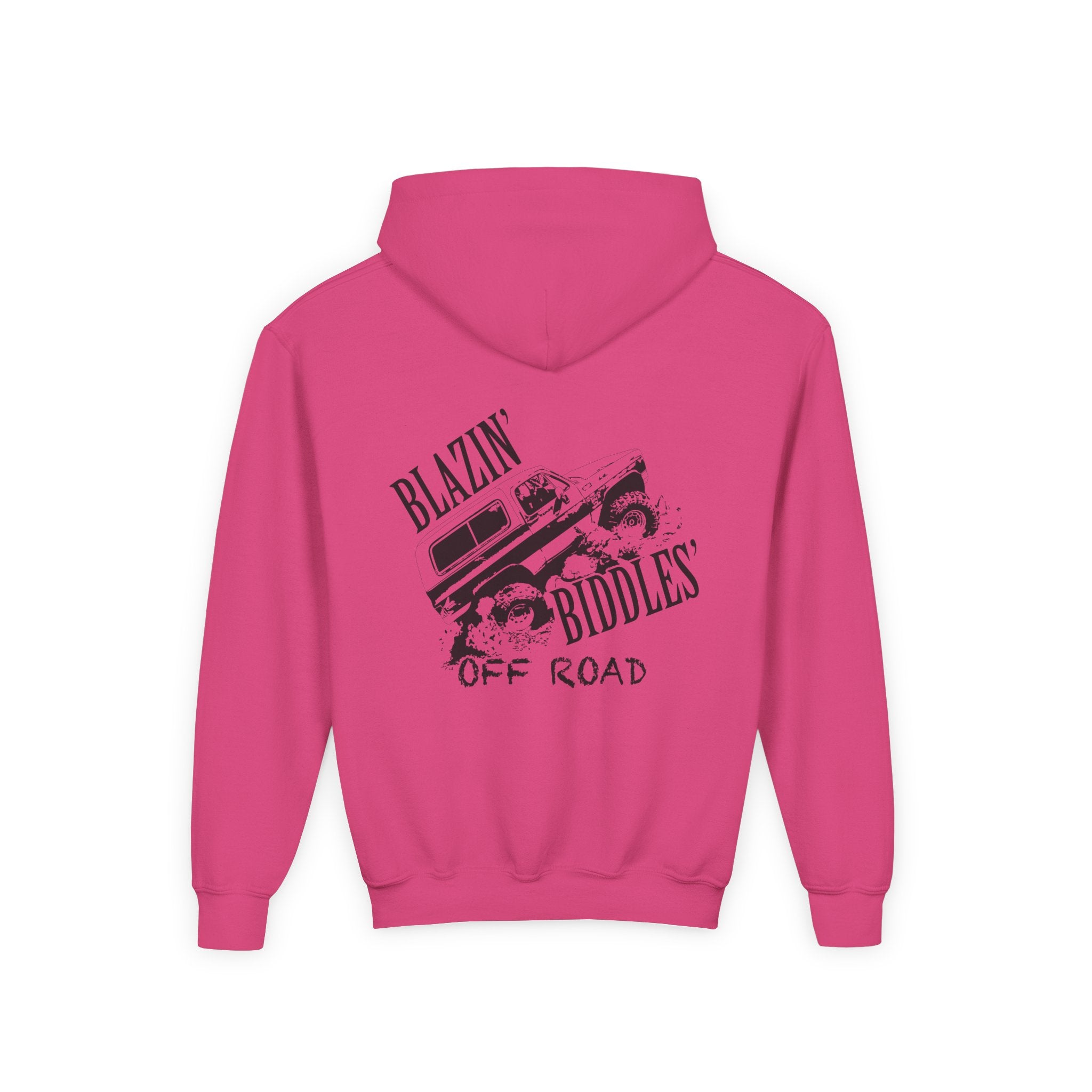 Blazin’ Biddles Off-Road Youth Hoodie – Adventure Ready Squarebody Apparel