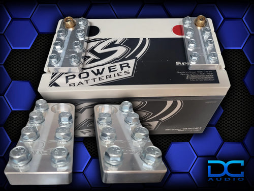 Aluminum Battery Terminals – Bolt Down Power Distribution Terminal Set