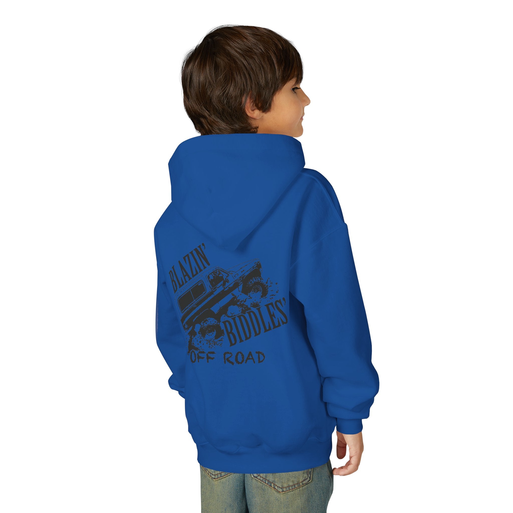 Blazin’ Biddles Off-Road Youth Hoodie – Adventure Ready Squarebody Apparel