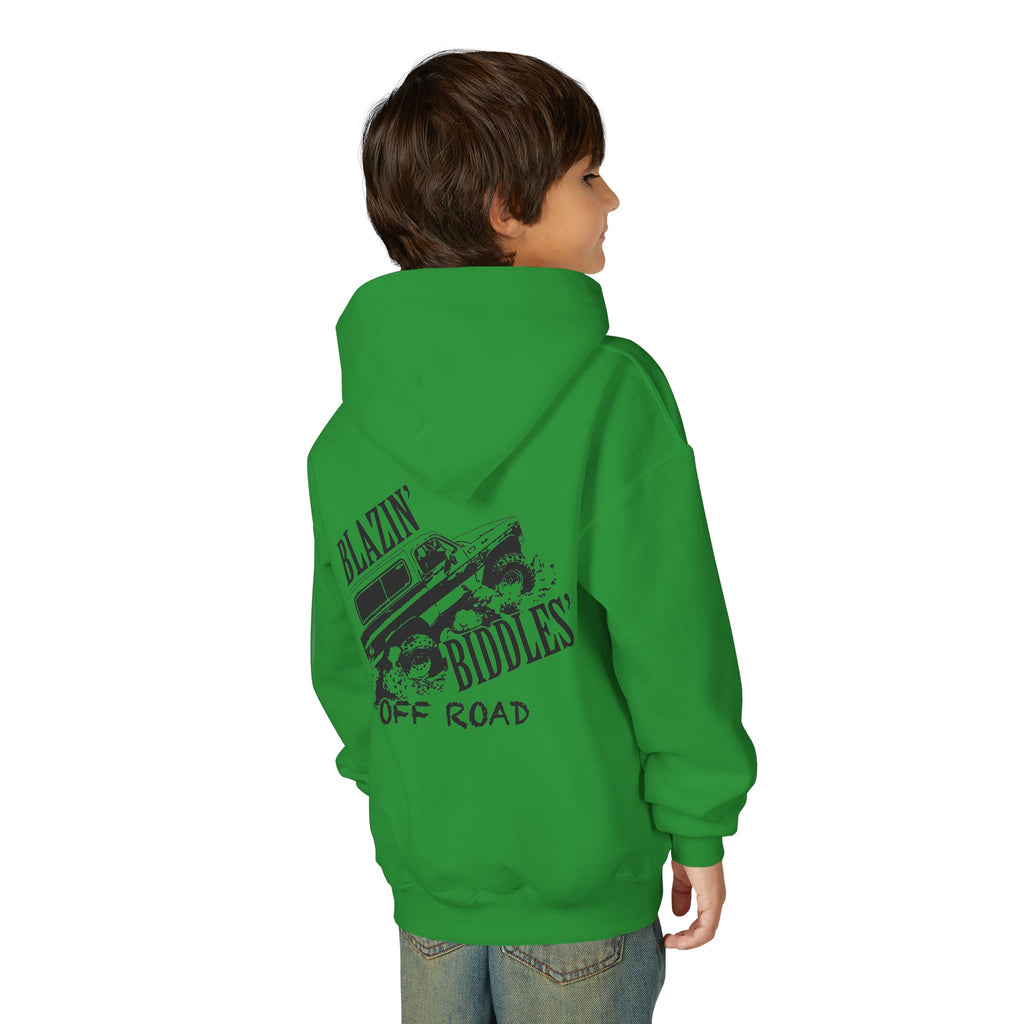 Blazin’ Biddles Off-Road Youth Hoodie – Adventure Ready Squarebody Apparel