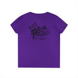 Blazin’ Biddles Off-Road LOGO Ladies V-Neck T-Shirt 33