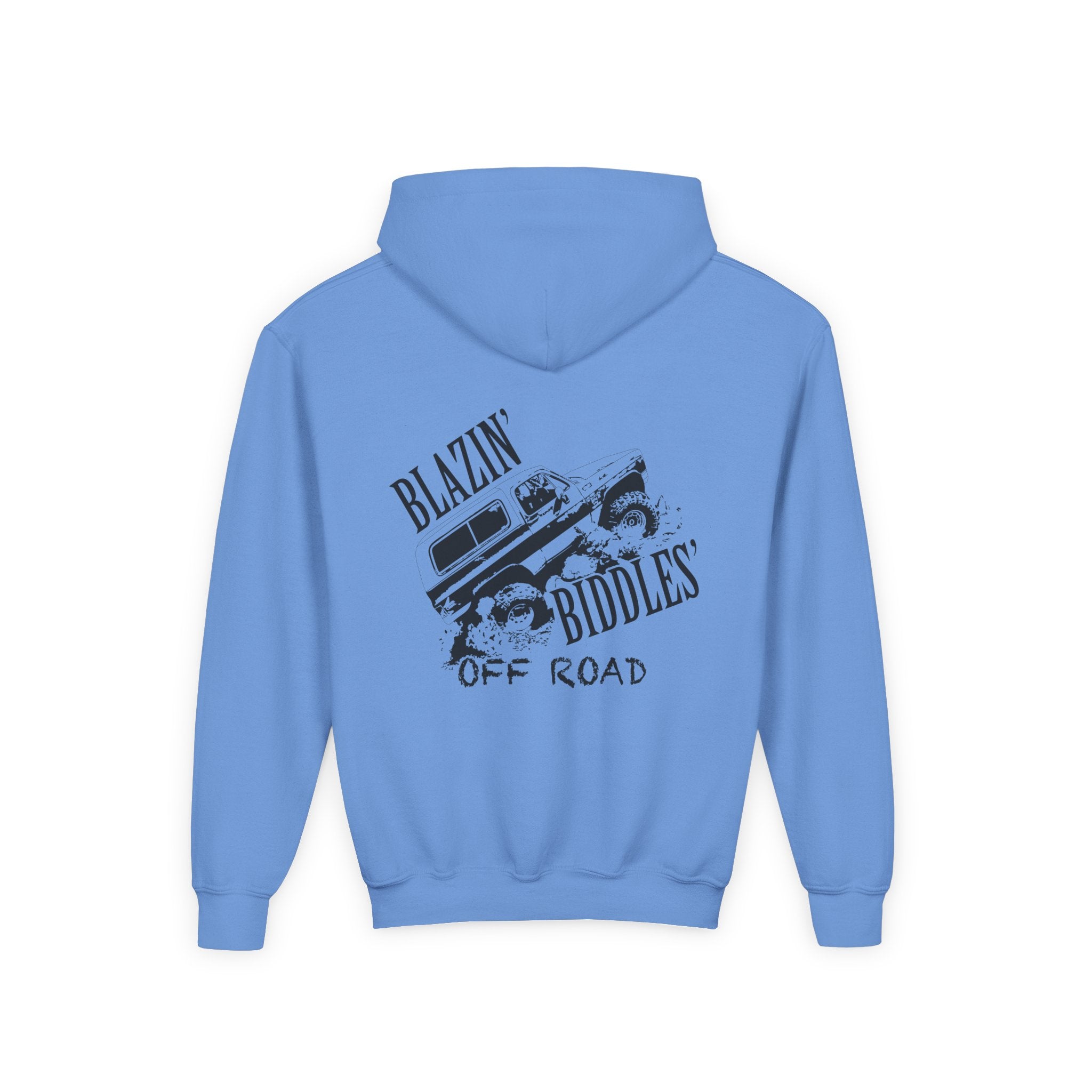 Blazin’ Biddles Off-Road Youth Hoodie – Adventure Ready Squarebody Apparel